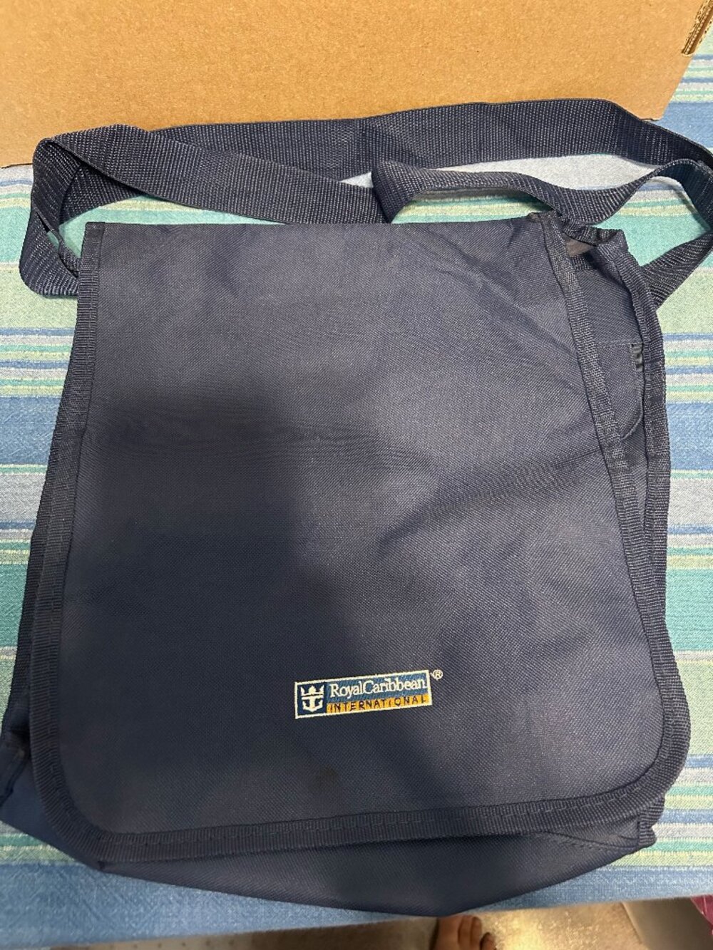 Royal Caribbean International Messenger Crossbody Bag Navy Blue